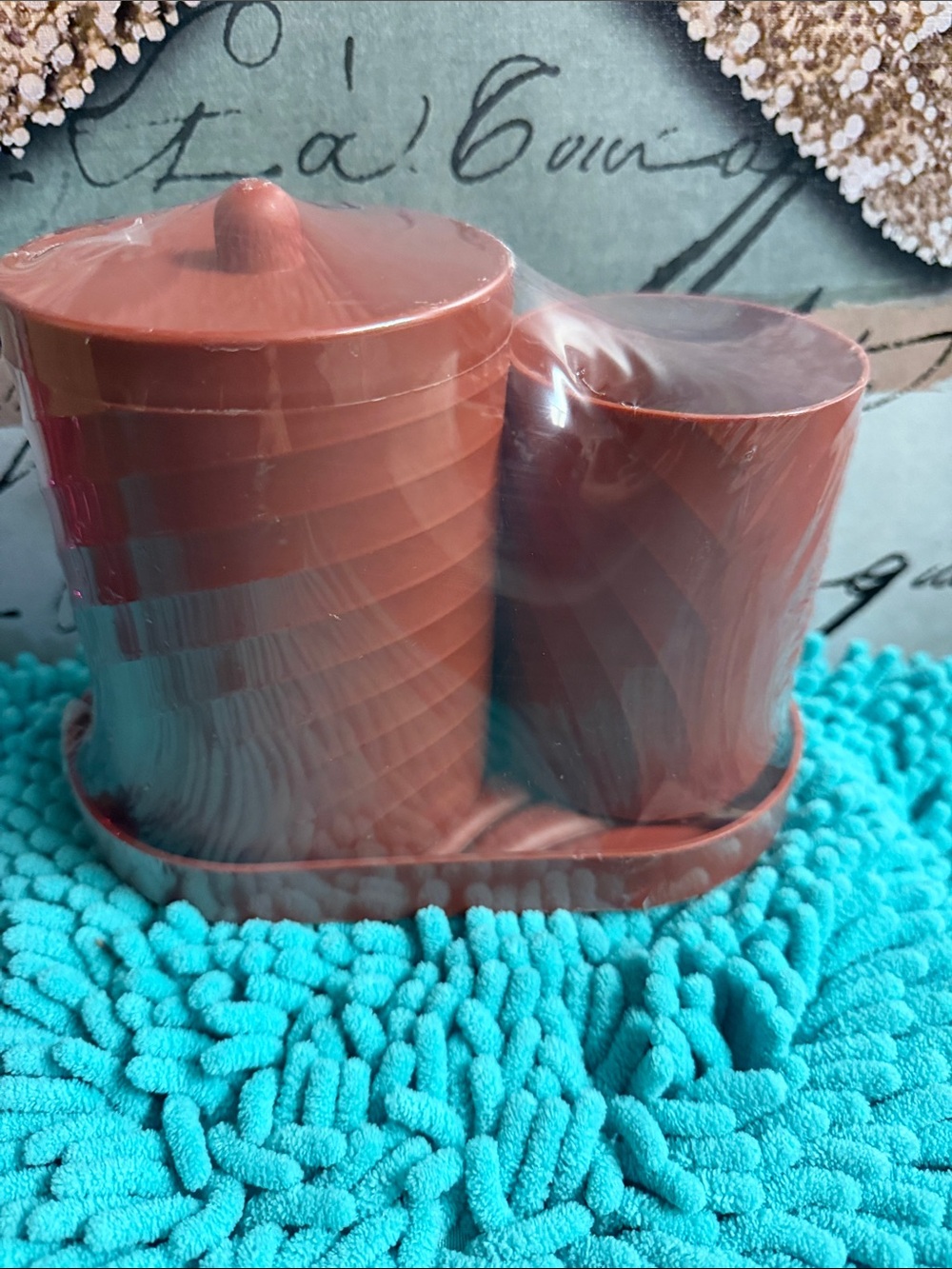Rust Plastic Countertop Caddy Organizer - Home Accents